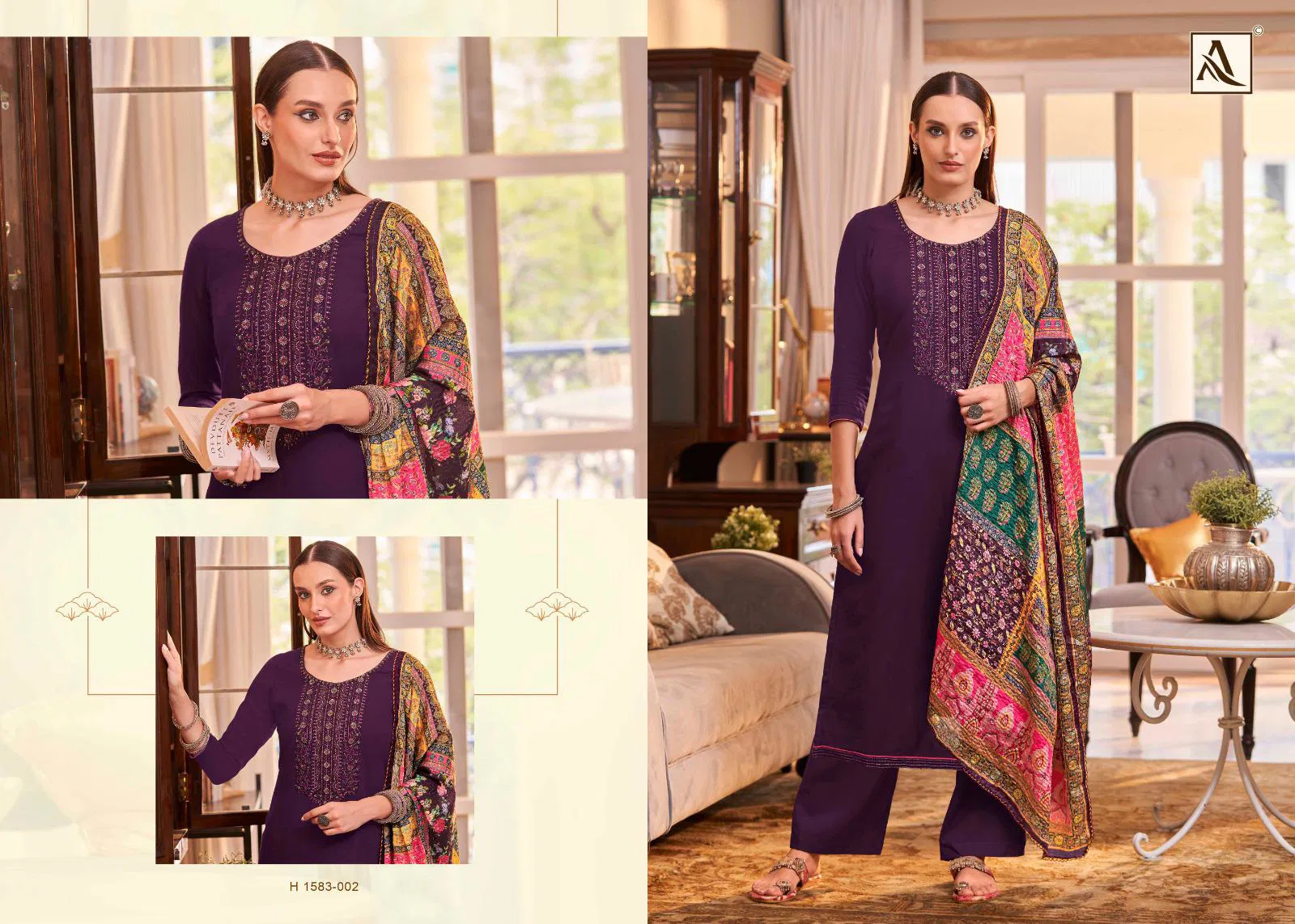 Saundarya Edition 2 By Alok Suit Viscose Rayon Dress Material Suppliers In India